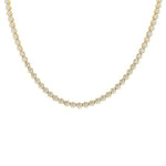 Load image into Gallery viewer, 7 Ctw Illusion Round Cut Diamond Eternity Tennis Necklace in 14K Yellow Gold
