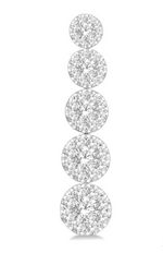 Load image into Gallery viewer, 2 Ctw Lovebright Round Cut Diamond Earrings in 14K White Gold