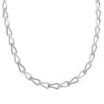 Load image into Gallery viewer, 1/4 Ctw Round Cut Diamond Bold Knot Link Fashion Necklace in Sterling Silver