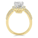Load image into Gallery viewer, 1 1/5 Ctw Diamond Semi-Mount Engagement Ring in 14K Yellow and White Gold