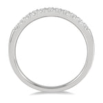 Load image into Gallery viewer, 1/4 Ctw 11 Stone Round Cut Diamond Wedding Band in 14K White Gold