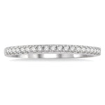 Load image into Gallery viewer, 1/5 Ctw Round Cut Diamond Wedding Band in 14K White Gold