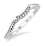 Load image into Gallery viewer, 1/20 Ctw Round Cut Diamond Wedding Band in 14K White Gold
