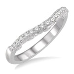 Load image into Gallery viewer, 1/3 Ctw Round Cut Diamond Wedding Band in 14K White Gold