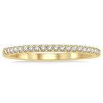 Load image into Gallery viewer, 1/6 Ctw Round Cut Diamond Wedding Band in 14K Yellow Gold