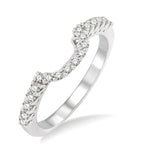 Load image into Gallery viewer, 1/3 Ctw Round Cut Diamond Wedding Band in 14K White Gold