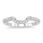Load image into Gallery viewer, 1/3 Ctw Round Cut Diamond Wedding Band in 14K White Gold