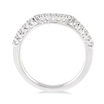 Load image into Gallery viewer, 1/3 Ctw Round Cut Diamond Wedding Band in 14K White Gold