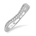 Load image into Gallery viewer, 1/5 Ctw Round Cut Diamond Wedding Band in 14K White Gold