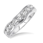 Load image into Gallery viewer, 1 Ctw Round Diamond Matching Wedding Band in 14K White Gold
