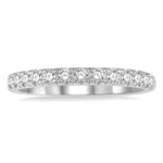 Load image into Gallery viewer, 1/2 Ctw Round Cut Diamond Wedding Band in 14K White Gold