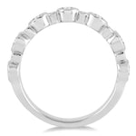 Load image into Gallery viewer, 3/4 Ctw Round Cut Diamond Stack Band in 14K White Gold
