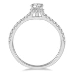 Load image into Gallery viewer, 1/5 Ctw Round Cut Diamond Semi-Mount Engagement Ring in 14K White Gold