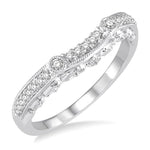 Load image into Gallery viewer, 1/6 Ctw Round Diamond Wedding Band in 14K White Gold