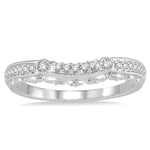 Load image into Gallery viewer, 1/6 Ctw Round Diamond Wedding Band in 14K White Gold