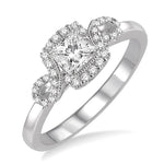 Load image into Gallery viewer, 1/5 Ctw Diamond Semi-Mount Engagement Ring in 14K White Gold