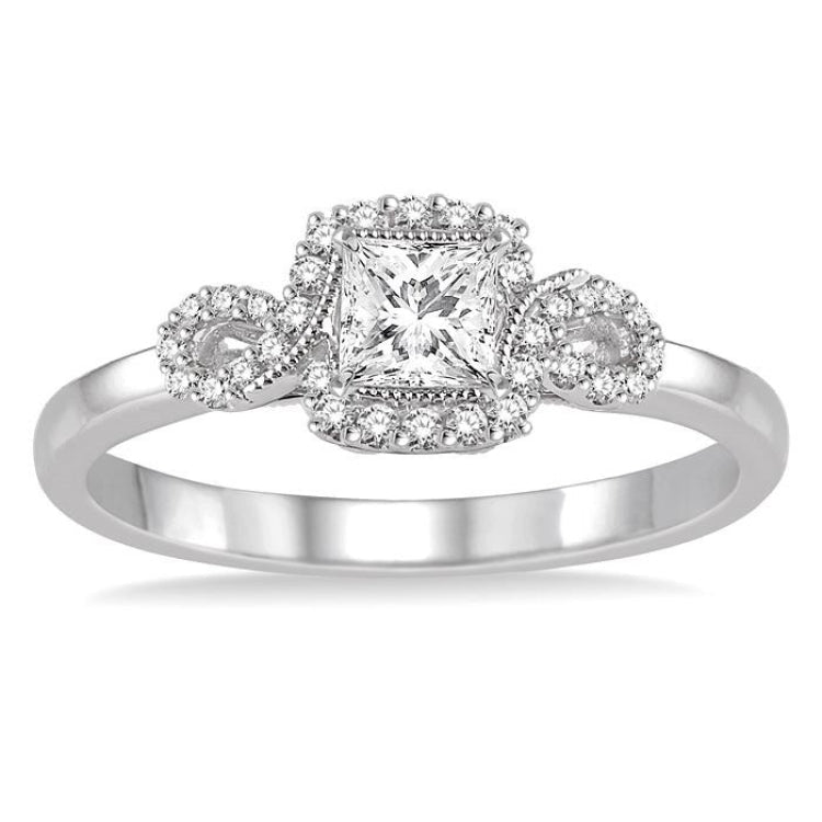1/5 Ctw Diamond Semi-Mount Engagement Ring in 14K White Gold