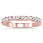 Load image into Gallery viewer, 1/2 Ctw Round Cut Diamond Wedding Band in 14K Rose Gold