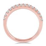 Load image into Gallery viewer, 1/2 Ctw Round Cut Diamond Wedding Band in 14K Rose Gold