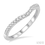 Load image into Gallery viewer, 1/5 Ctw Round Cut Diamond Wedding Band in 14K White Gold