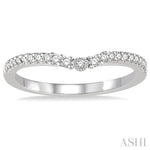 Load image into Gallery viewer, 1/5 Ctw Round Cut Diamond Wedding Band in 14K White Gold