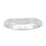 Load image into Gallery viewer, 1/4 Ctw Princess Cut Diamond Matching Wedding Band in 14K White Gold