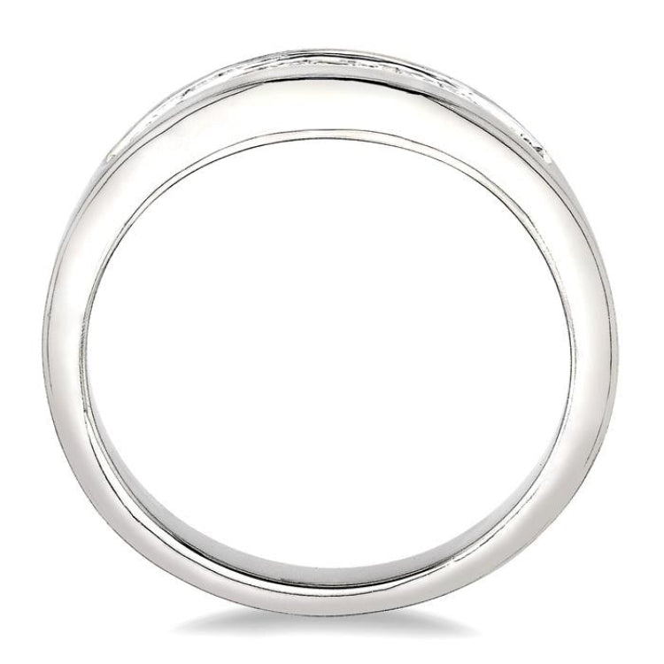 1/4 Ctw Princess Cut Diamond Matching Wedding Band in 14K White Gold