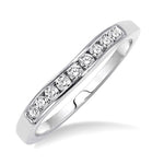 Load image into Gallery viewer, 1/6 Ctw V Shape Round Cut Diamond Matching Wedding Band in 14K White Gold