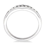 Load image into Gallery viewer, 1/6 Ctw V Shape Round Cut Diamond Matching Wedding Band in 14K White Gold