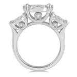Load image into Gallery viewer, 3 Ctw Lovebright Round Cut Diamond Ring in 14K White Gold