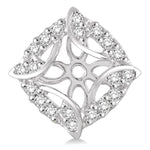 Load image into Gallery viewer, 1/4 Ctw Round Cut Diamond Jacket Earrings in 14K White Gold