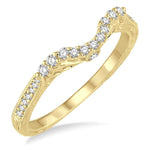 Load image into Gallery viewer, 1/5 Ctw Round Cut Diamond Wedding Band in 14K Yellow Gold
