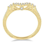 Load image into Gallery viewer, 1/5 Ctw Round Cut Diamond Wedding Band in 14K Yellow Gold