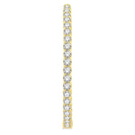 Load image into Gallery viewer, 7 Ctw Inside-Out Round Cut Diamond 1 3/4 Inch Hoop Earrings in 14K Yellow Gold