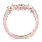 Load image into Gallery viewer, 1/3 Ctw Round Cut Diamond Wedding Band in 14K Rose Gold
