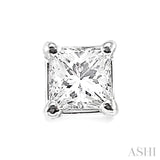 1/3 Ctw Princess Cut Diamond Stud Earrings in 14K White Gold