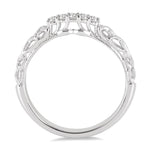 Load image into Gallery viewer, 1/10 Ctw Round Cut Diamond Wedding Band in 14K White Gold
