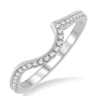 Load image into Gallery viewer, 1/5 Ctw Round Cut Diamond Wedding Band in 14K White Gold