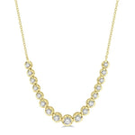 Load image into Gallery viewer, 1 Ctw Round Cut Diamond Illusion Necklace in 10K Yellow Gold