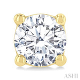 1/2 Ctw Round Cut Diamond Stud Earrings in 14K Yellow Gold