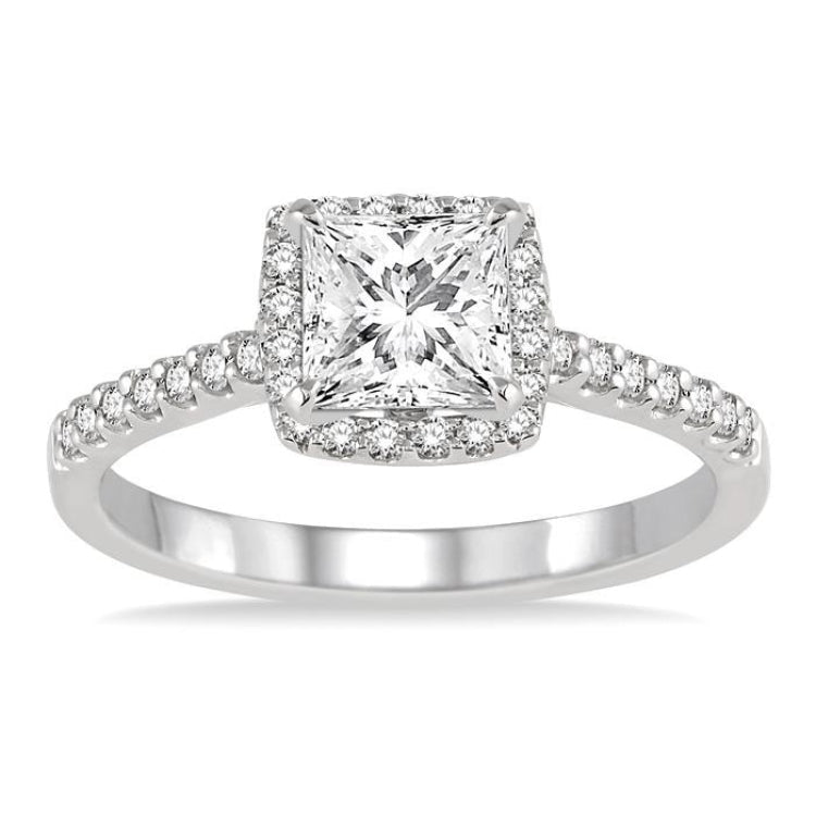1/4 Ctw Diamond Semi-Mount Engagement Ring in 14K White Gold