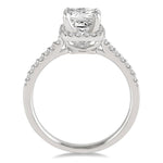 Load image into Gallery viewer, 1/4 Ctw Diamond Semi-Mount Engagement Ring in 14K White Gold