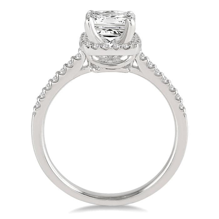 1/4 Ctw Diamond Semi-Mount Engagement Ring in 14K White Gold