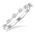 Load image into Gallery viewer, 1/5 Ctw Round Cut Diamond Fashion Band in 10K White Gold