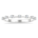 Load image into Gallery viewer, 1/5 Ctw Round Cut Diamond Fashion Band in 10K White Gold