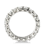 Load image into Gallery viewer, 3 Ctw Round Cut Diamond Eternity Band in 18K White Gold
