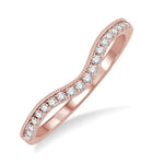 Load image into Gallery viewer, 1/5 Ctw Round Cut Diamond Wedding Band in 14K Rose Gold