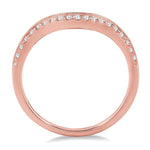 Load image into Gallery viewer, 1/5 Ctw Round Cut Diamond Wedding Band in 14K Rose Gold