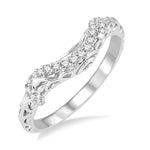 Load image into Gallery viewer, 1/6 Ctw Round Cut Diamond Wedding Band in 14K White Gold
