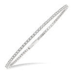 Load image into Gallery viewer, 1 Ctw Round Cut Flexible Diamond Bangle in 14K White Gold